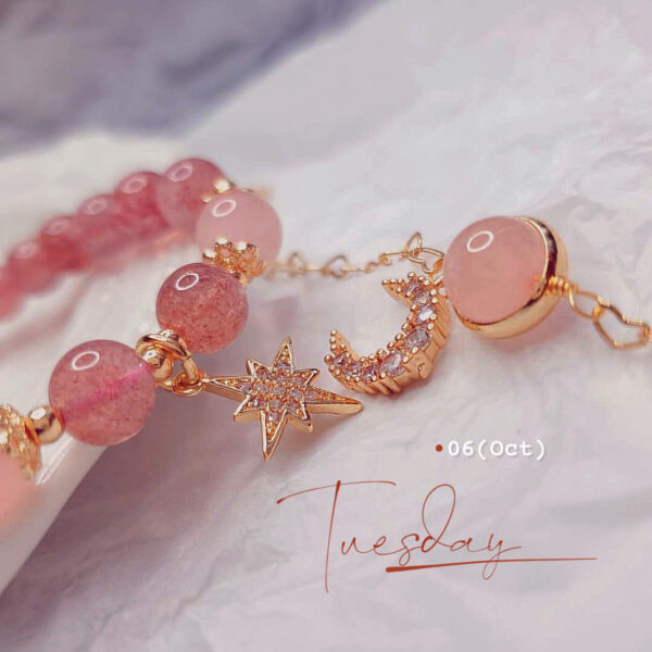 Strawberry Crystal Crystal Bracelet Women - Image 4