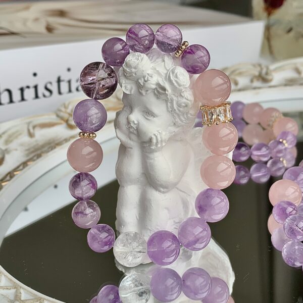 Natural Crystal Amethyst Crystal Bracelet - Image 2