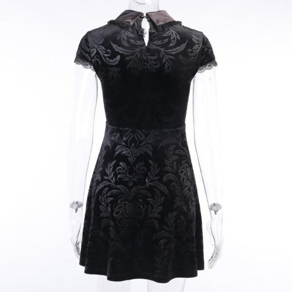 European and American dark niche style lace dress - Image 4