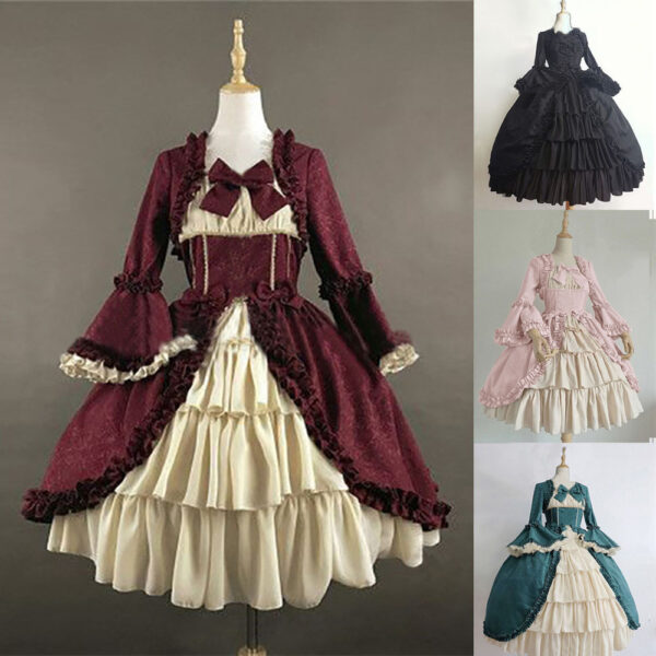 Vintage gothic court dress - Image 2