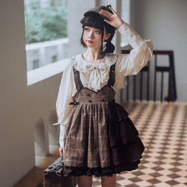 Women's Japanese  Autumn Winter Gothic Style Suit - Image 2