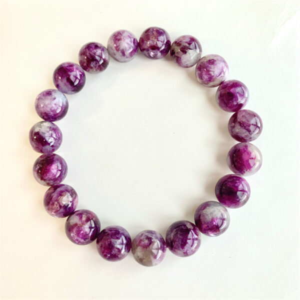 Natural Crystal Snowflake Grandmother Crystal Purple Bracelet - Image 3