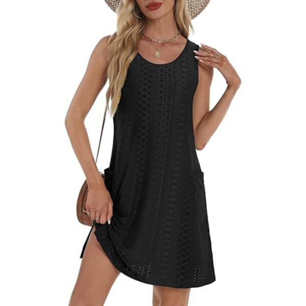 Women's Sleeveless Pocket Vest Dress - Image 10